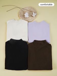 <b>Lady</b> Stretchy Warm Basic <b>Shirt</b> High Neck Slim Undershirts Long Sleeve Solid Women Autumn Winter T-<b>shirt</b> - Product Image 4