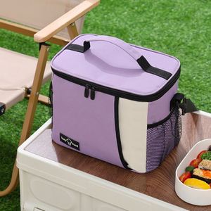 Sac à lunch isotherme de haute qualité avec poche latérale, sac à lunch thermique, boîte à lunch bento avec sac isotherme - Product Image 5
