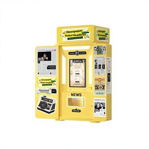 Cabina Fotografica Self-Service Stile Giornale con Stampa Istantanea, Cornice in Metallo per Centri Commerciali, Design Retrò con Titoli di Testa, Wi-Fi Integrato - Product Image 1