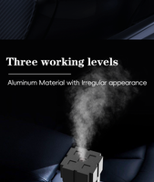 Diffuseur d'arômes portable pour voiture, sans eau, rechargeable, en aluminium, type C, électrique, parfum, aromathérapie