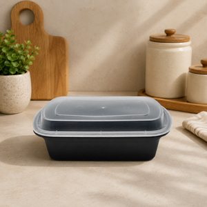 Premium Disposable PP Plastic Food <b>Containers</b>, BPA-Free Microwave Safe Bento Meal Prep Lunch Boxes with Clear Airtight Lids - Product Image 1