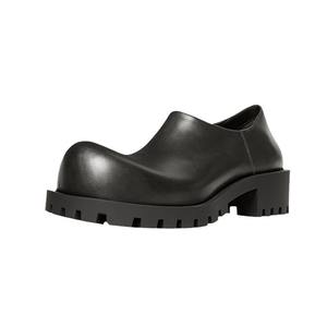Wholesale Custom Logo Men <b>Women</b> Thick Sole Casual <b>Oxford</b> <b>Shoes</b> Large Size Toe Black Anti-Slip Genuine Leather Breathable Unisex - Product Image 4