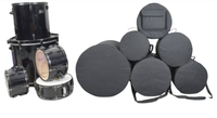 Custom Logo One Set 5pcs Professional Chinese Drum Set with Cymbals Portable Musical Percussion Instrument
