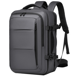 Expandable Multi Functional <b>Laptop</b> <b>Backpack</b> 30L 40L Capacity With Usb Port <b>For</b> Business Travel And Commute Unisex Solid Color - Product Image 4