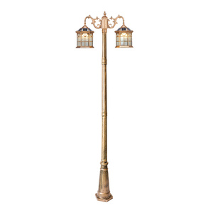 Design antico giardino decorativo in alluminio paesaggio solare luce stradale cortile esterno impermeabile illuminazione stradale - Product Image 5