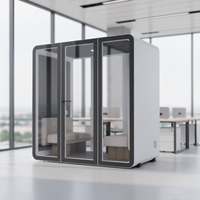 UNIBOOTH Cabine de bureau insonorisée moderne, cabine téléphonique en aluminium de précision, installation rapide, personnalisable pour bureau à domicile et centre commercial