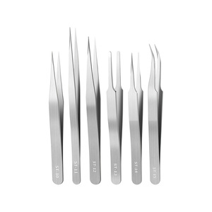 Stainless Steel Tweezers ST-13 Pointed Tip Industrial Grade Smooth Surface For Precision Handling - Product Image 2