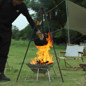 Parrilla Plegable de Acero Inoxidable para Exteriores, Horno de Carbón para 3-4 Personas con Rejilla para Asar, Ideal para Camping y Barbacoa - Product Image 3