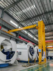 Grue semi-portique à poutre simple robuste pour le levage industriel de dalles de marbre et de granit - Product Image 4