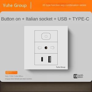 Enchufe de Pared Empotrado Personalizado de 3/9 Orificios con Panel Táctil y Material de PC Ignífugo de 20A - Product Image 3