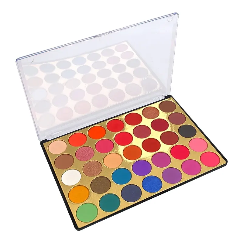 Factory Price Private Label Personalized Colorful No Logo Waterproof Glitter Eye shadow Palette for Eye Makeup