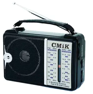 Cmik mk-211中国塑料短波古董远程旧复古其他am fm sw1-2曲柄杰克家用便携式收音机