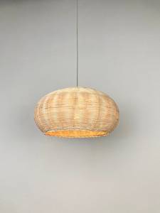 <b>Bamboo</b> <b>Shade</b> Pendant <b>Lighting</b> Natural Woven Rattan 18 24 30 36 Custom Sizes Finishes Hanging Lamp OEM Supplier - Product Image 4