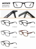 WZX-MA3001 Montures de lunettes rectangulaires unisexes en acétate pour tous les visages avec branches à ressort – Vente en gros