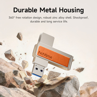 Flashdisk USB HCHTIME dengan LOGO Custom, Single Port USB-A 3.0, Kapasitas 32GB, Kualitas Premium untuk PC dan Laptop