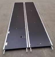 Échafaudage mobile léger de 4 m, échafaudage à double largeur en aluminium pour travaux d'entretien