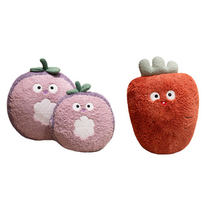 Jouets en peluche mignons en forme de fruits (fraise, <span class=keywords><strong>poire</strong></span>, citron) avec visage pour enfants, cadeau pour bébé, décoration intérieure, nouveau jouet en peluche fruit. - Product Image 6