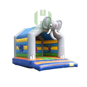 सीई हाथी थीम बच्चे बाउंसर, छोटे आकार हवा बाउंसर inflatable trampoline