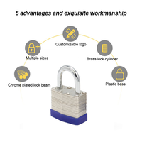 Heavy Duty Laminated Steel Pad Lock Anti-Theft Security Lock for Outdoor Gate Lock