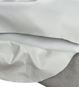 OEM White color cow hide leather for luggages