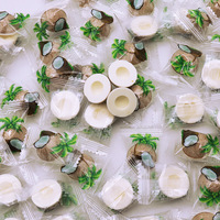 Vente en gros de bonbons à coquille de noix de coco en tranches tranches de lait pour enfants collation au fromage au lait bonbons à la noix de coco tablette de bonbons au lait sec