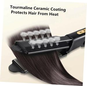 Cepillo Alisador de Cabello con Iones Negativos, Plancha de Cabello Profesional de Titanio con Placa Ancha - Product Image 5