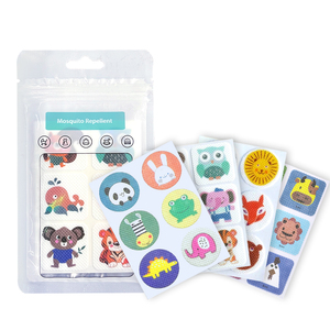 Patchs anti-moustiques pour enfants, huile de citronnelle naturelle, autocollants sans DEET, design mignon de dessins animés pour poussette de bébé, voyage - Product Image 2
