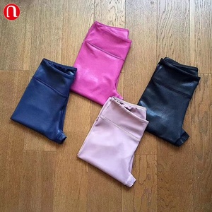 Eyun High Waisted <strong>Wet</strong> <strong>Look</strong> Liquid Stretch Yoga Pants Shinny Leather <strong>Leggings</strong> for <strong>Women</strong> - Product Image 5