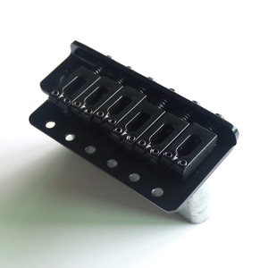 บริดจ์กีตาร์ไฟฟ้า Donlis STB012 ขนาด 54 มม. สีดำ แบบ Saddle Steel พร้อม <span class=keywords><strong>Tremolo</strong></span> และบล็อกโลหะผสมสังกะสีขนาดเต็ม - Product Image 4