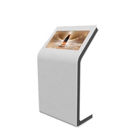 Vente chaude 21.5 pouces écran LCD interactif écran tactile kiosque d'information kiosque en forme de L avec logiciel gratuit kiosque à écran tactile