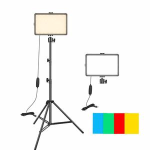 Kit de réalisation vidéo <span class=keywords><strong>avec</strong></span> lumière LED 12 watts et support 1,7 m pour studio photo, diffusion en direct et éclairage d'appoint - Product Image 1