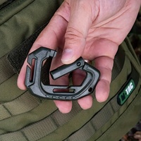 Sac à dos tactique en nylon pour l'extérieur avec fermeture rapide en forme de D et poche pour poche à eau avec porte-clés en plastique pour les excursions en montagne