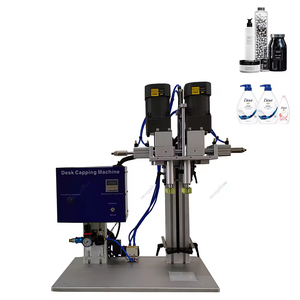 Línea completa de paquetes de botellas cosméticas Máquina taponadora de rosca de botellas semiautomática de fácil operación Máquina taponadora automática - Product Image 4