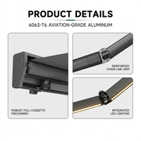 Toldo Retráctil de Aleación de Aluminio Ecológico, Protección UV, Diseño Resistente al Viento, Tamaño y Color Personalizables, Opción Motorizada