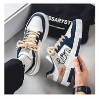 Nouveauté - Chaussures de skate pour hommes avec imprimé graffiti, plateforme épaisse, doublure en maille douce, semelles antidérapantes