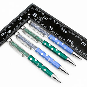 Nuevo y Elegante Bolígrafo 2 en 1 con Logotipo Personalizado, Cristales y Flores de Diamante, Punta de Metal de 1.0 mm para Escritura - Product Image 4