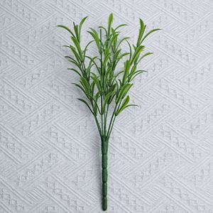<b>Artificial</b> Greenery Plant Silk Leaves Bouquet For Home Decor Indoor Use High Simulation Evergreen Plastic Flowers - Product Image 3