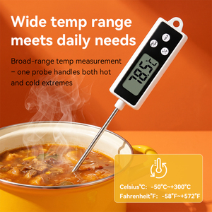 Thermomètre de cuisine numérique <span class=keywords><strong>TP400</strong></span>, sonde en acier inoxydable portable, lecture instantanée, instrument de mesure domestique pour la cuisine et le barbecue - Product Image 2