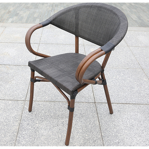 Al aire libre jardín apilable de marco de <span class=keywords><strong>aluminio</strong></span> de mimbre sillón para mesa de café - Product Image 1