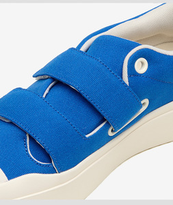 Chaussures décontractées à semelle épaisse avec fermeture auto-agrippante pour hommes et femmes, chaussures à enfiler en <span class=keywords><strong>toile</strong></span> blanches unies pour le skateboard - Product Image 2