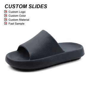 OLICOM Fabrication en gros, commande personnalisée, pantoufles avec logo pour femmes et hommes, tongs de maison, sandales de douche, tongs à semelle épaisse et rembourrée - Product Image 2