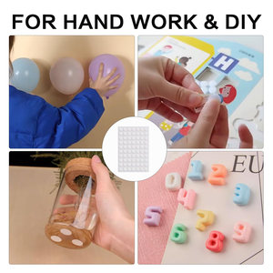 Puntos Adhesivos de Doble Cara, 100 Unidades, Removibles, Sin Rastro, Transparentes, Resistentes al Agua, Pequeños Puntos de <span class=keywords><strong>Pegamento</strong></span> - Product Image 5