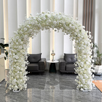 Arche de fleurs de mariage en fer forgé, moderne, faite à la main, écologique et durable, en forme de cercle, pour la décoration, vente en gros