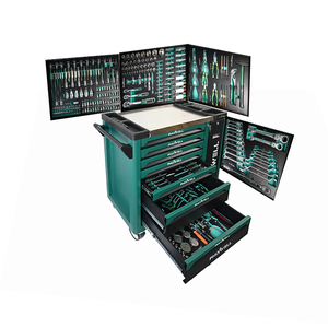 <span class=keywords><strong>Chariot</strong></span> d'atelier 7 tiroirs armoire à outils en métal <span class=keywords><strong>porte</strong></span> <span class=keywords><strong>coulissante</strong></span> latérale avec ensemble d'outils à main coffre à outils - Product Image 3