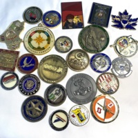 Grabado láser personalizado oro plata cobre Moneda de Metal 30mm a 50mm monedas de recuerdo de desafío en blanco