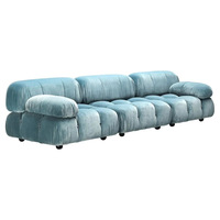 Ensemble de canapés sectionnels modernes, dernier modèle pour la maison et l'hôtel, tissu rectangulaire rembourré d'éponge, canapé modulaire