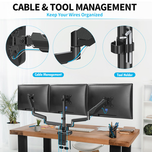 MOUNTUP 3 <strong>Monitor</strong> Desk <strong>Mount</strong> Heavy Duty Gas Spring <strong>Monitor</strong> Arm <strong>Triple</strong> <strong>Monitor</strong> Stand <strong>Mount</strong> - Product Image 5