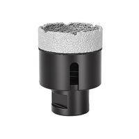 Foret diamanté brasé M14 pour utilisation à sec, pour le perçage de carreaux de porcelaine, marbre, granit, céramique et verre