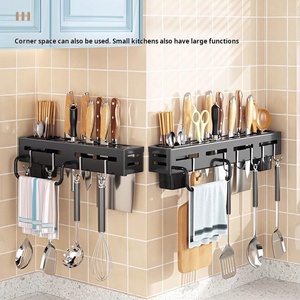 Gancho de Almacenamiento Multifuncional Mejorado para Cocina, Soporte de Pared para Cuchillos, Tapas de Ollas, Organizador de Esquina Móvil para Utensilios de Cocina - Product Image 2