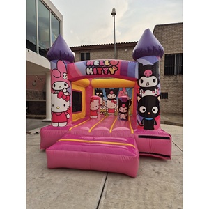 Castillo Inflable con Tobogán, Diseño Nuevo, <span class=keywords><strong>Alquiler</strong></span> para Fiestas, Gato <span class=keywords><strong>de</strong></span> Dibujos Animados, Castillo Hinchable Rosa, Combo <span class=keywords><strong>de</strong></span> Castillo Inflable para Niños - Product Image 2